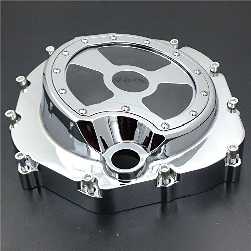 Kawasaki ZX14R ZZR1400 2006-2013 Motorcycle Engine Clutch Cover - Chrome Right Side See Through Design | Perfect for Custom Bike Builds & Showcase Engines