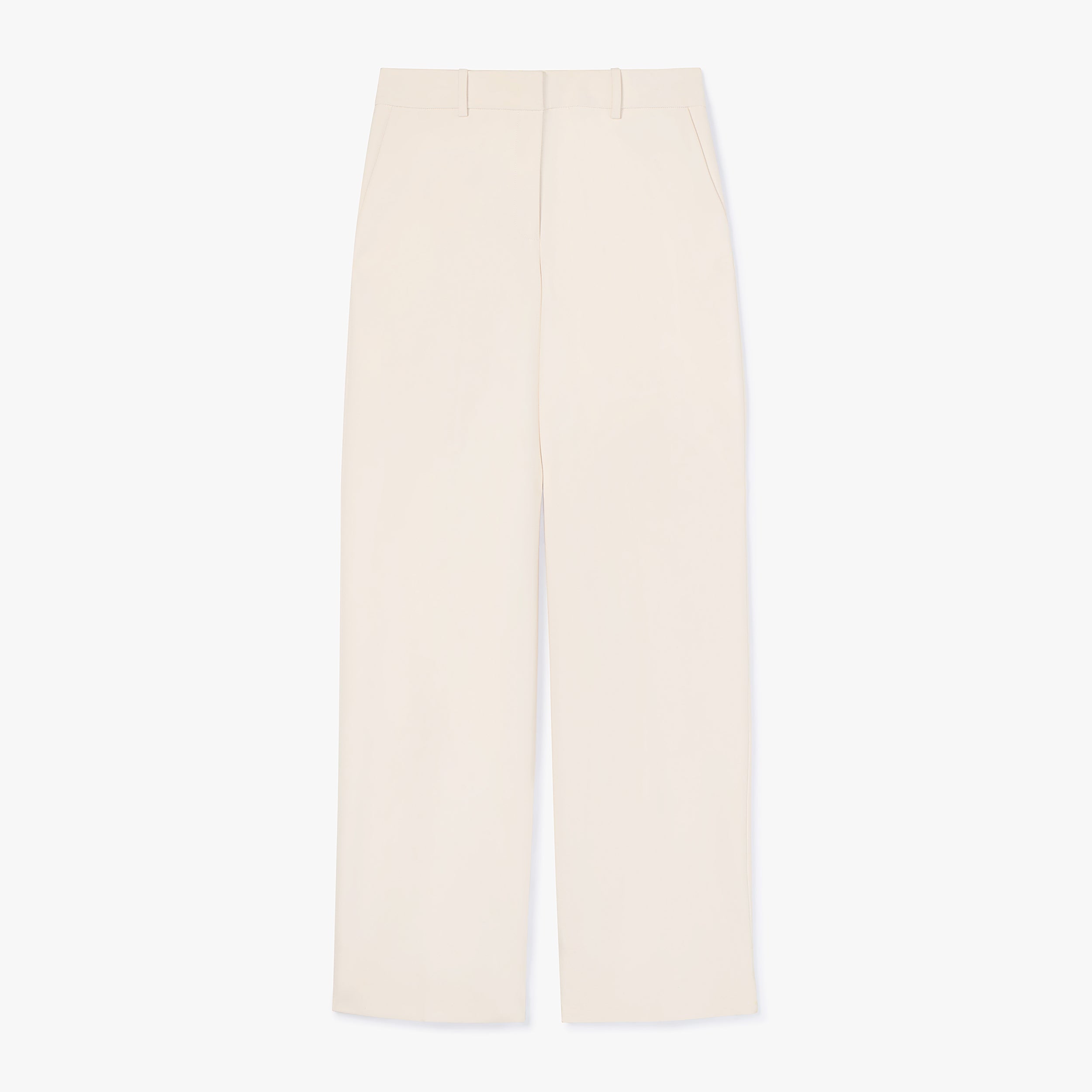 Tinsley Wide Leg Pants for Women - High Waist Stretchy Suit Pants in Ivory - Perfect for Office, Business Casual & Travel Outfits