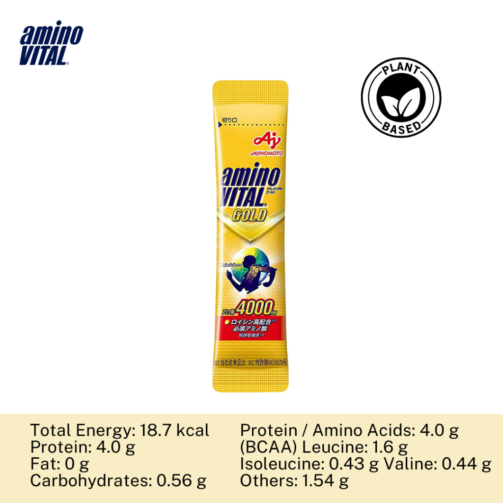 AMINOVITAL Amono Vital Gold Supplement - Premium Amino Acid Formula for Muscle Recovery & Energy Boost | Ideal for Athletes, Fitness Enthusiasts & Active Lifestyles