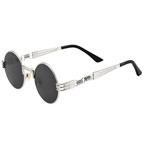 Silver Frame/Black Lens