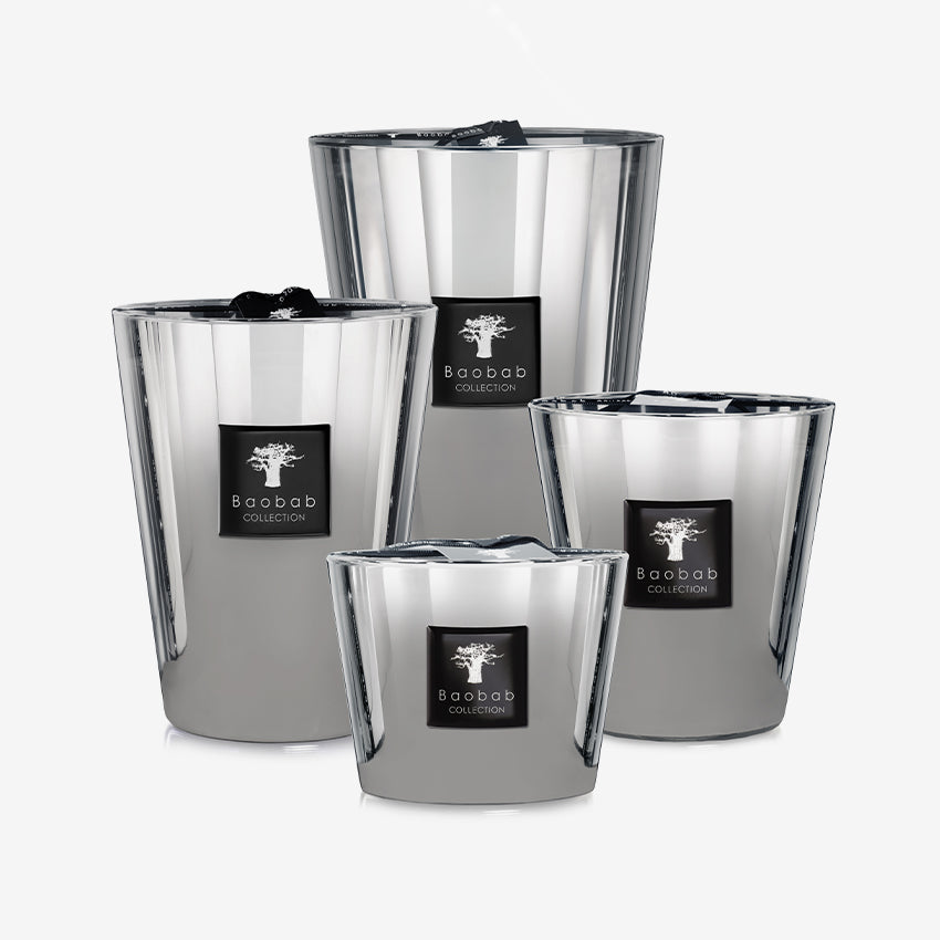 Baobab Collection Les Exclusives Platinum Scented Candle - Luxury Home Fragrance for Living Room, Bedroom & Bathroom Decor