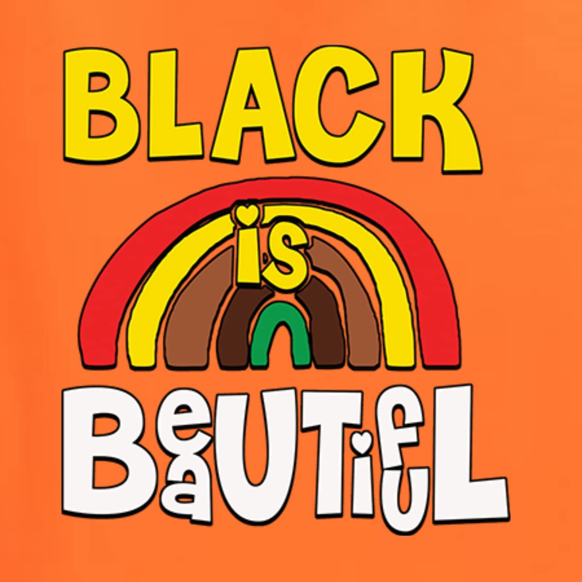 Wild Bobby Black is Beautiful Black Pride Unisex Graphic Crewneck Sweatshirt - Casual Streetwear for Men & Women - Perfect for Everyday Wear, Social Events & Black History Month