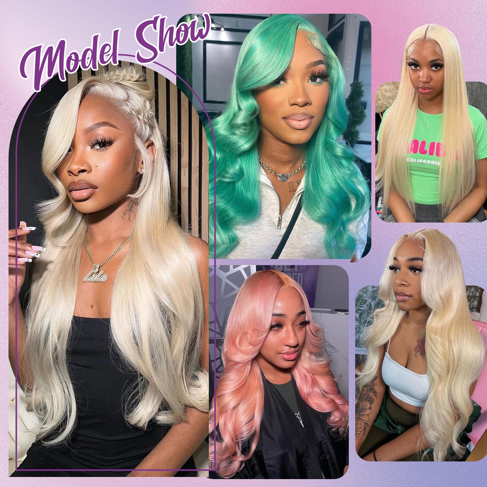 613 Lace Front Wig Human Hair 13x6 Body Wave 28 Inch Blonde HD Lace Frontal Wig - 200% Density, Pre-Plucked with Baby Hair, Glueless & Breathable - Perfect for Daily Wear, Cosplay, Parties & Special Occasions