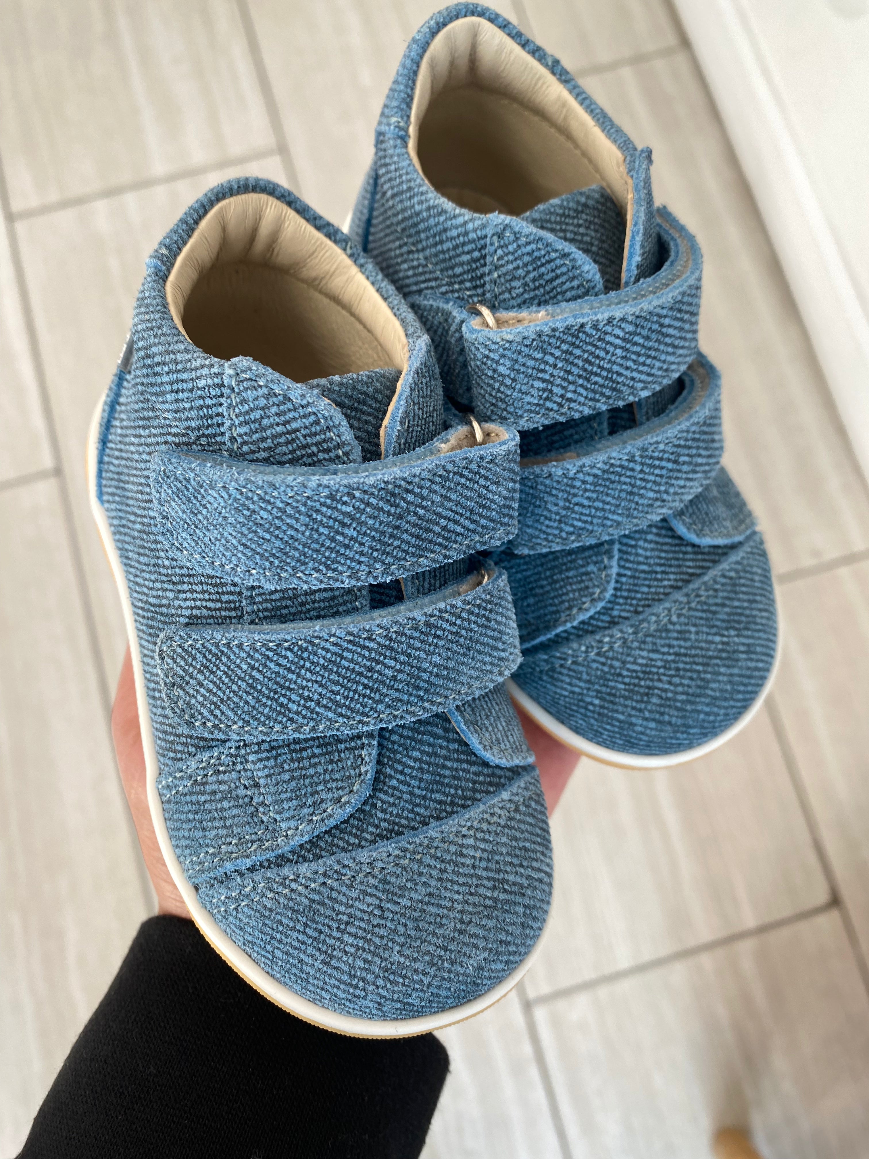 Emel Capri Denim Baby Sneakers - Soft & Comfortable First Walkers for Boys & Girls | Perfect for Everyday Wear, Playdates & Special Occasions