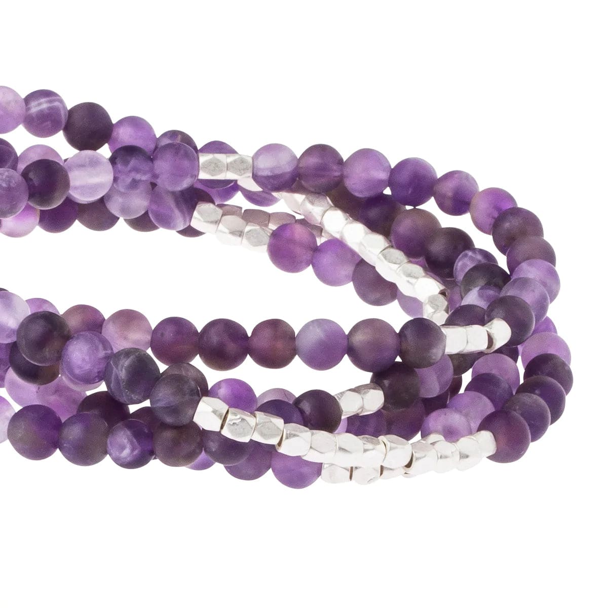 Natural Amethyst Crystal Wrap Bracelet for Protection, Healing & Positive Energy – Perfect for Meditation, Yoga & Spiritual Wellness