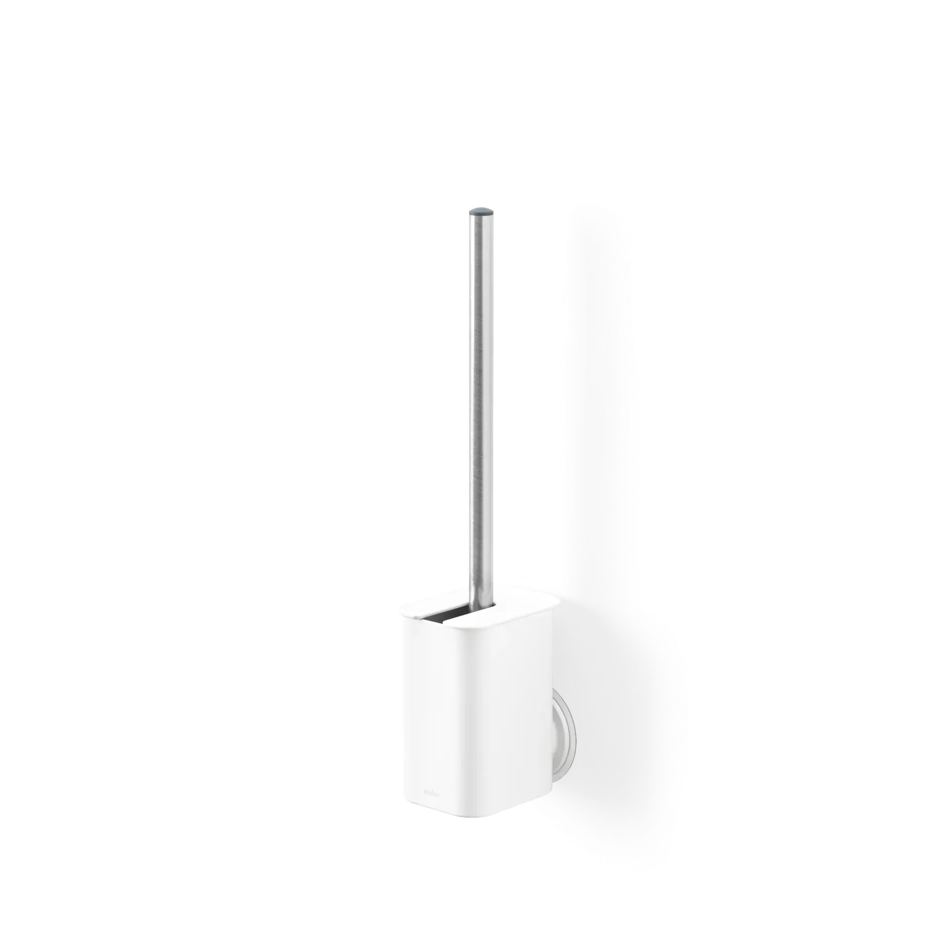 Flexible Adhesive Toilet Brush - Strong Sticky Back Mount for Bathroom Cleaning - Perfect for Small Spaces, RVs, Campers & Apartments