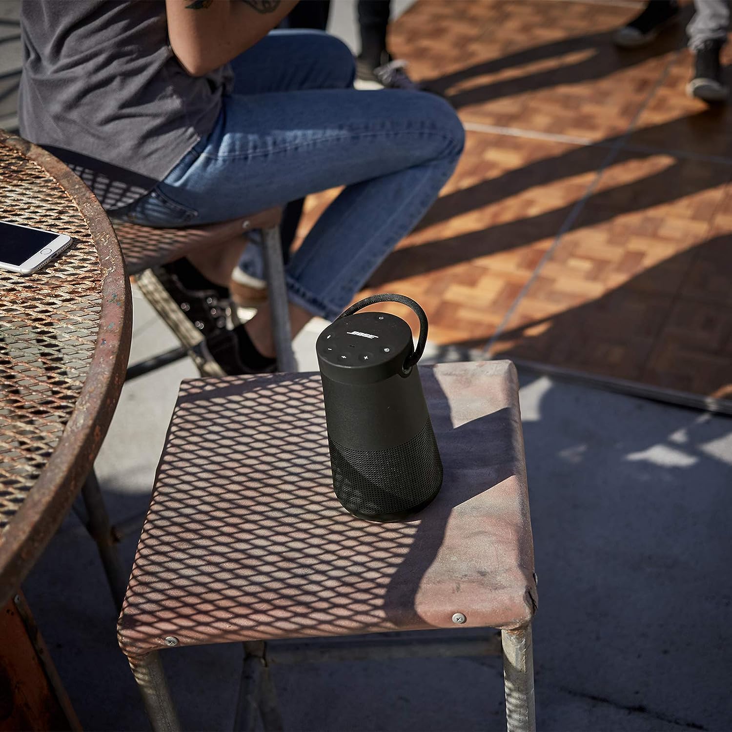Bose SoundLink Revolve+ (Series II) Bluetooth Speaker - Wireless Portable Speaker with 360° Sound, Water Resistant, Built-in Mic, 17-Hour Battery & Carry Handle - Perfect for Outdoor Adventures, Pool Parties & Home Entertainment (Black)