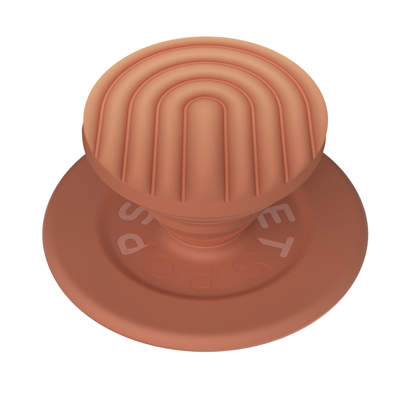 Terracotta Curves PopGrip for MagSafe - Swappable Phone Grip & Stand for iPhone 12/13/14/15 - Perfect for Hands-Free Viewing, Gaming & Selfies