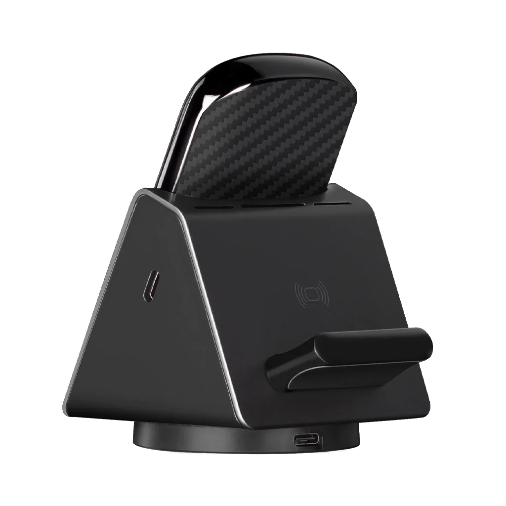 Premium Car Phone Mount & Wireless Charger - Fast Charging, Secure Grip, 360° Rotation [US Stock] - Perfect for Commuting, Road Trips & GPS Navigation