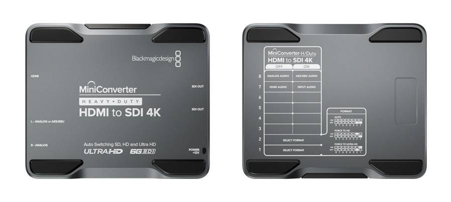 Blackmagic Design Mini Converter Heavy Duty HDMI to SDI 4K - Professional Video Converter for Live Streaming, Broadcast & Studio Production