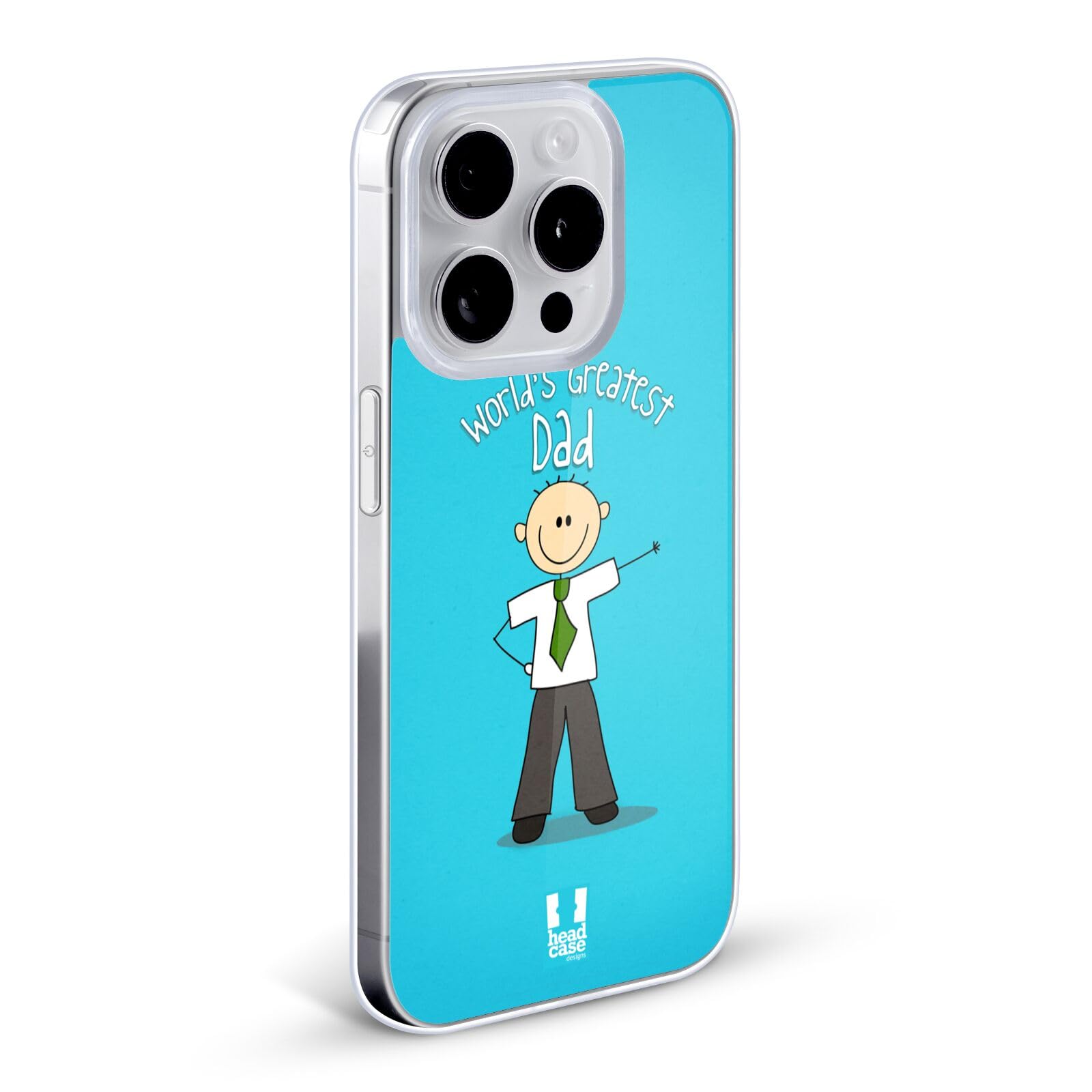 Head Case Designs Worlds Greatest Dad & Family Soft Gel Case for Apple iPhone 7/8/SE 2020 & 2022 - Perfect Gift for Father's Day & Family Gatherings