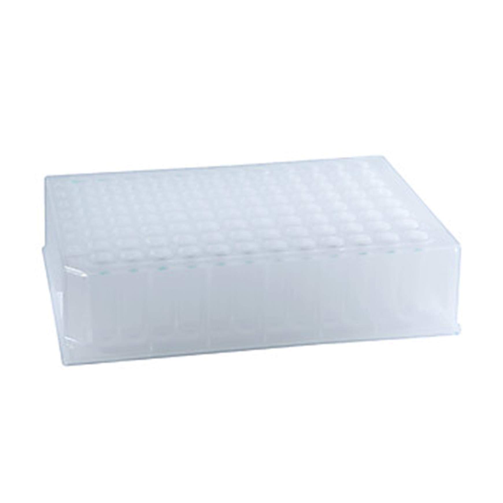 07-2100-B µL-Plates Medium Plate Kit - Round Well with Round Bottom & Lid, Polypropylene, Bulk Pack of 10 (500µL Capacity) - Ideal for PCR, Sample Storage & Laboratory Research