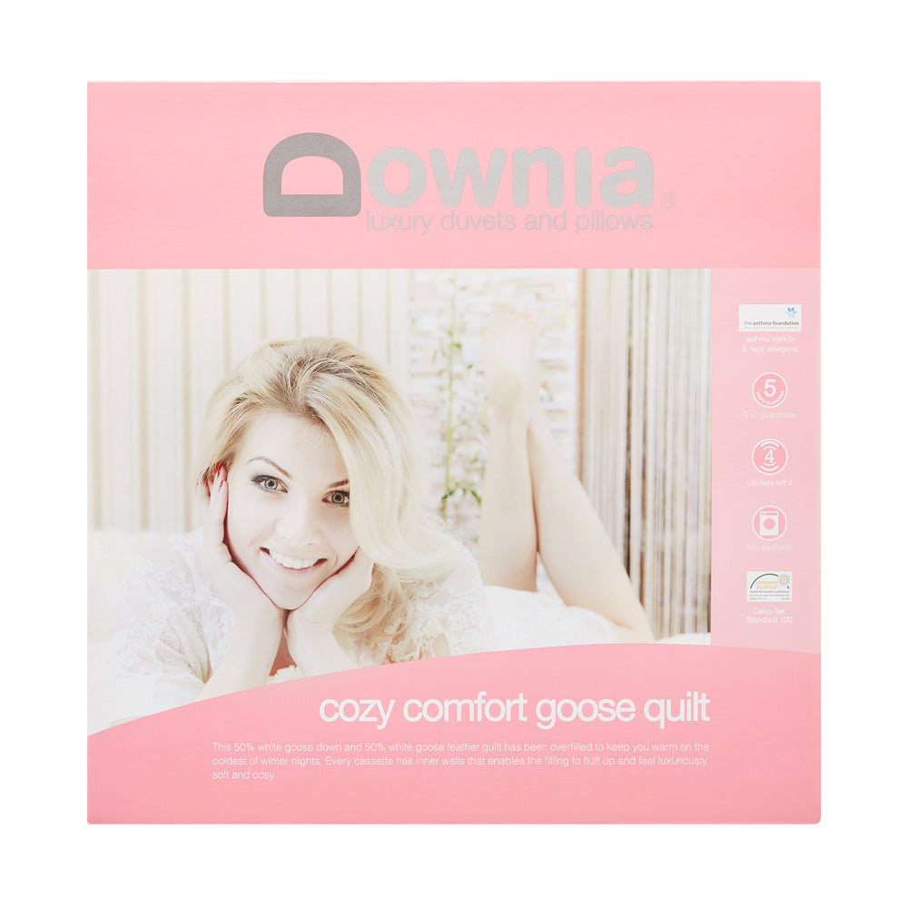 Premium Queen Size Down and Feather Quilt - Ultra Soft & Breathable Luxury Bedding for All Seasons | Perfect for Master Bedrooms, Guest Rooms & Cozy Winter Nights