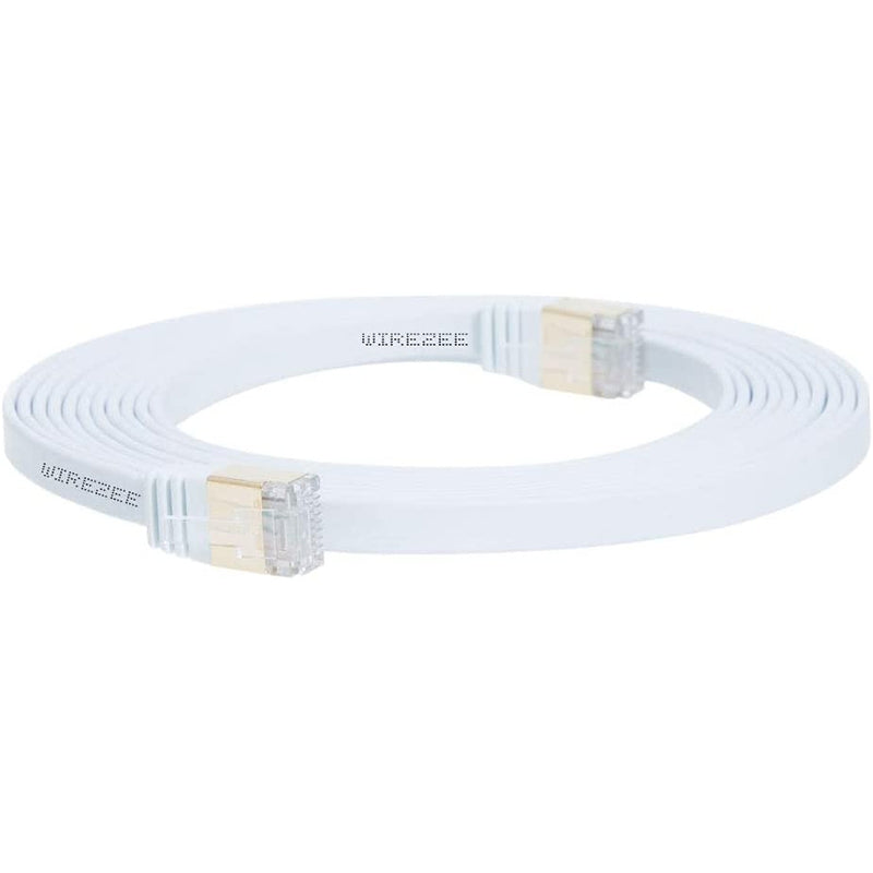 Flat CAT7 Ethernet LAN Cable RJ45 - High-Speed Network Cable for Gaming, Streaming & Home Office Setup