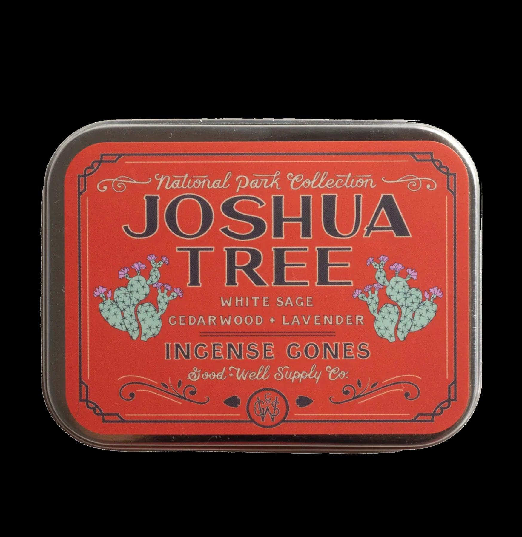 Joshua Tree Incense Tin - Natural Aromatherapy Sticks for Meditation, Yoga & Relaxation - Handcrafted in USA - Perfect for Home, Office & Spiritual Spaces