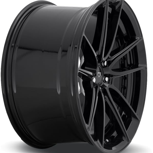NICHE M223 Gloss Black Wheel 18x8 Inches 5x114.3mm +30 Offset - Aluminum Alloy Rims for Cars, SUVs & Trucks - Perfect for Street Performance & Custom Builds