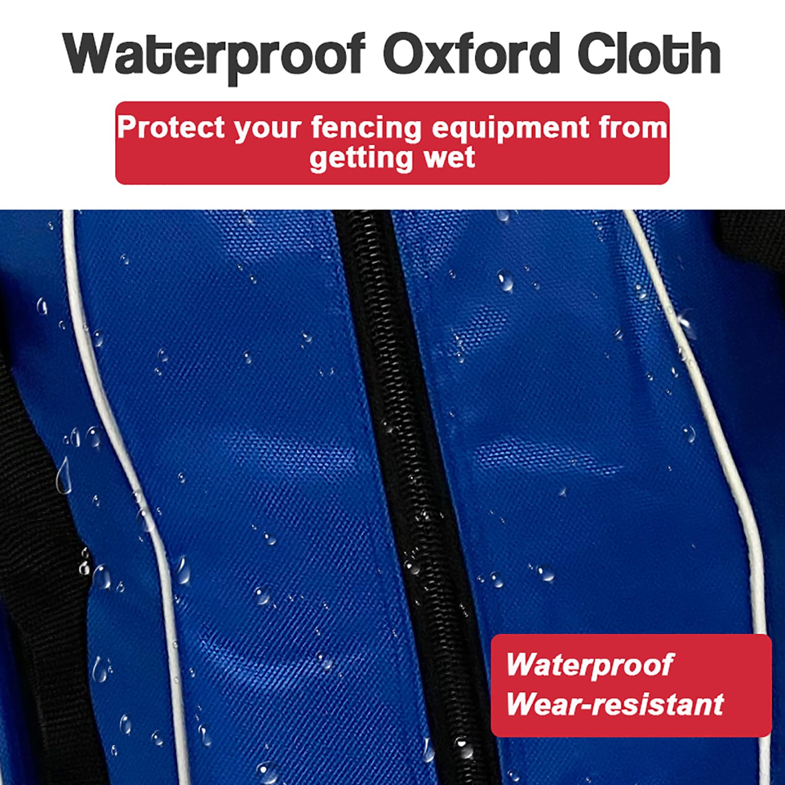 Lightweight Fencing Sword Bag with Wheels - Durable Waterproof Storage for Epee, Saber & Foil Equipment | Portable Roller Gear Bag for Fencing Practice, Competitions & Travel