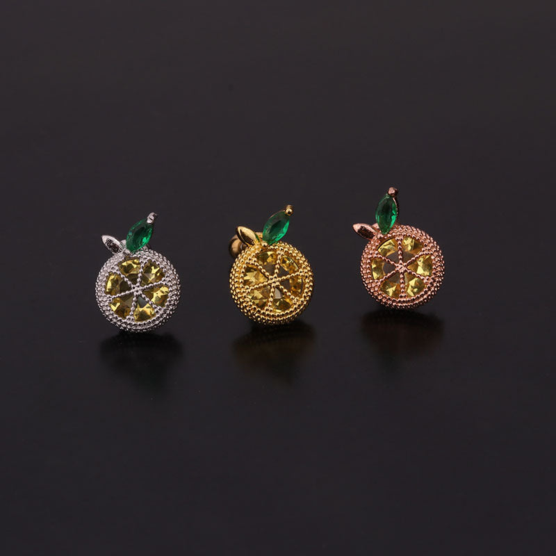 20G Cartilage Tiny Stud Earrings - Cute Fruit Shaped Ear Studs for Women | Perfect for Daily Wear, Parties & Gifts