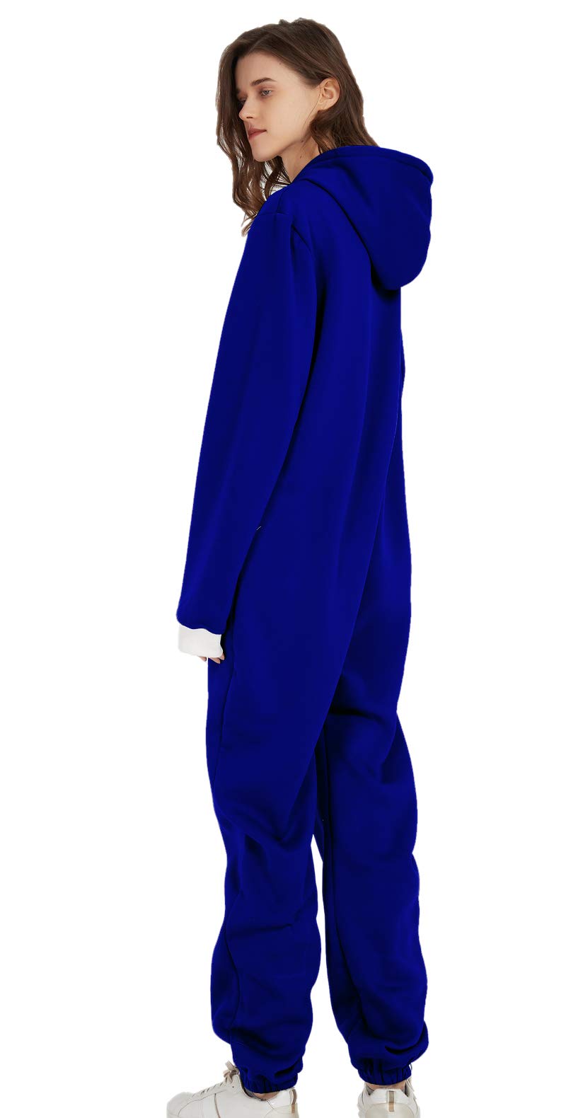 Unisex Adult Hooded Jumpsuit Pajama & Sportswear Onesie - Comfortable All-in-One Outfit for Women & Men | Perfect for Lounging, Sleepwear & Casual Wear