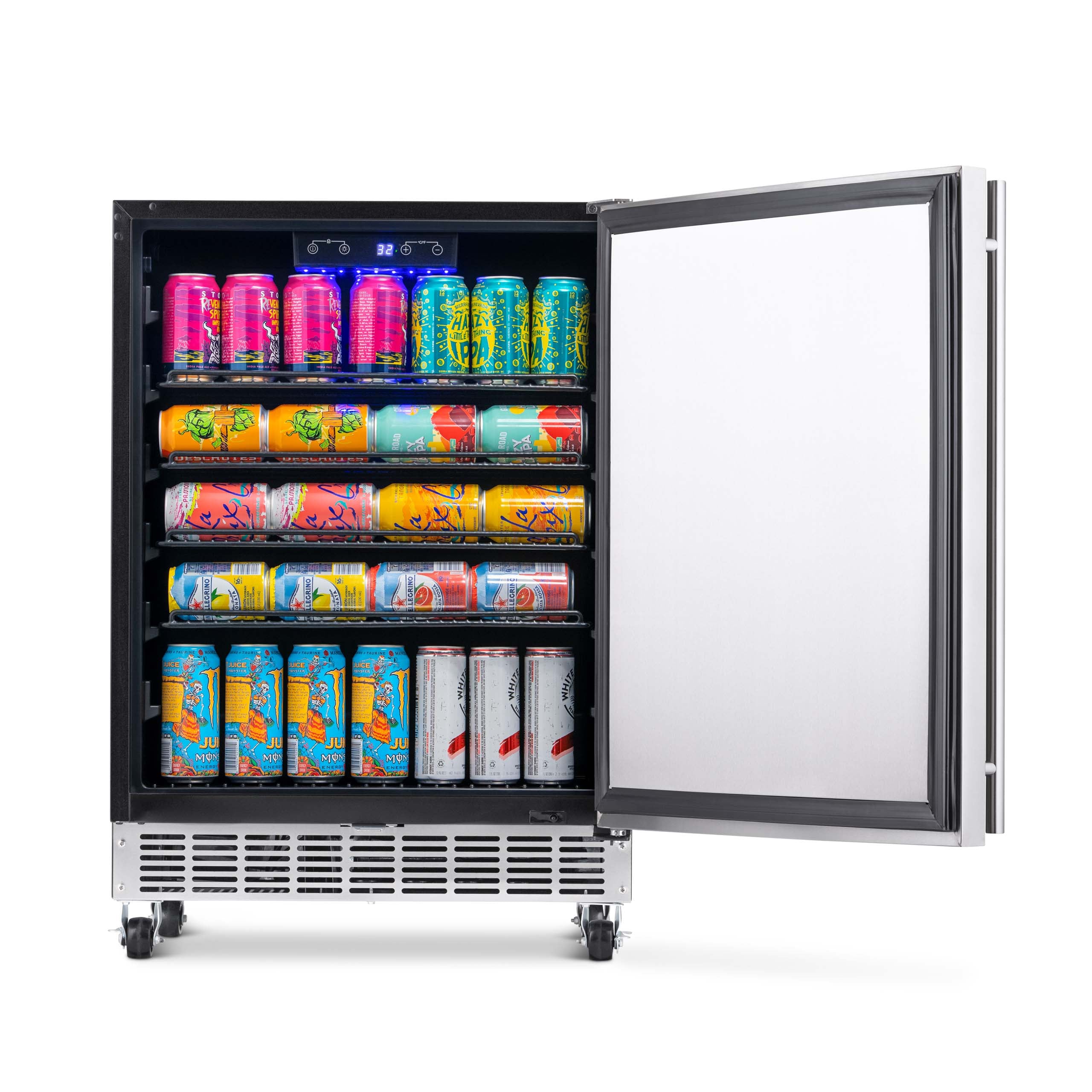 Newair® 160 Can Outdoor Built-In Beverage Refrigerator - Perfect for Patio, Poolside, and Outdoor Entertaining