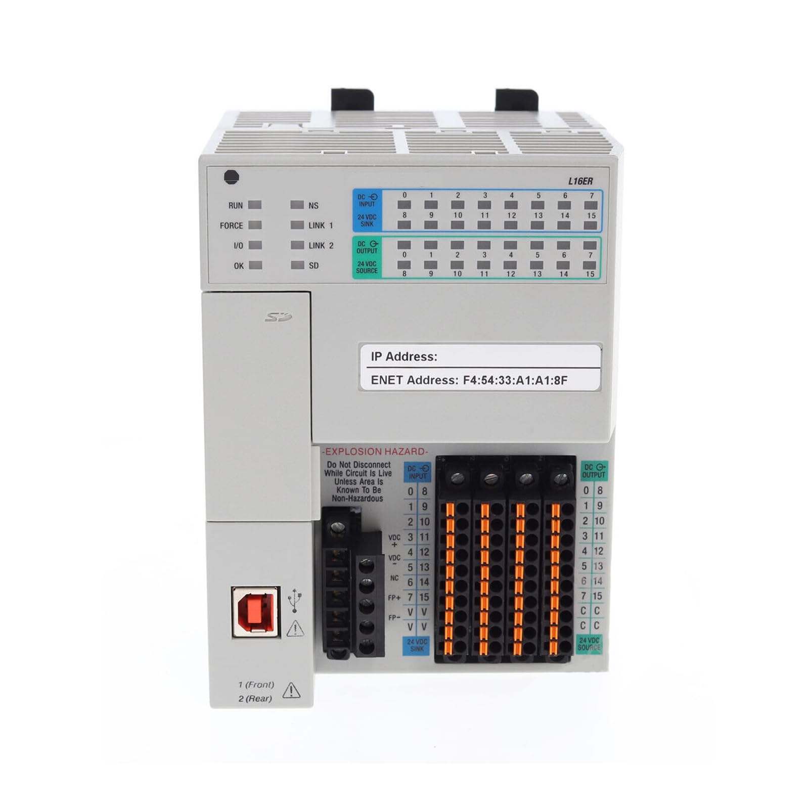 Allen Bradley 1769-L16ER-BB1B CompactLogix Programmable Logic Controller (PLC) - NEW - Industrial Automation for Manufacturing & Process Control