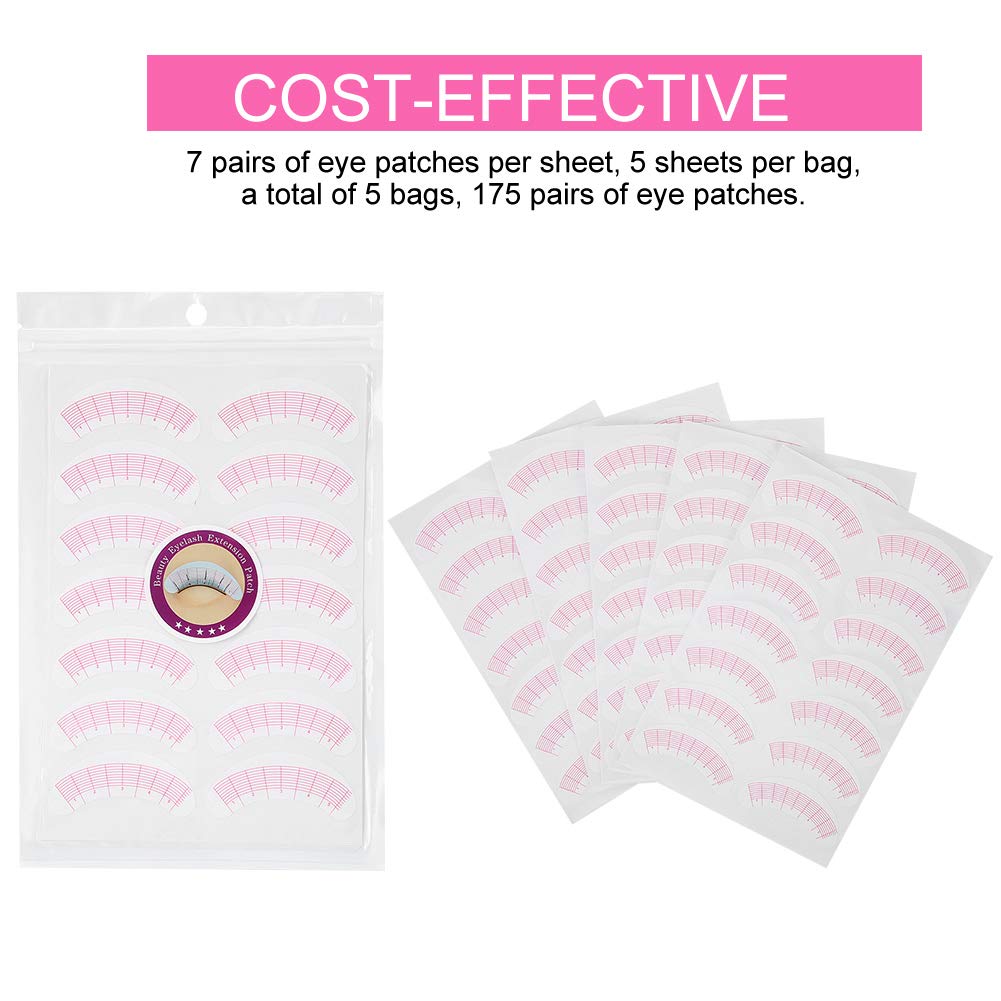 175 Pairs Professional Eyelash Extension Stickers - Eye Positioning & Lash Mapping Pads for Individual Eyelash Extensions Isolation - Perfect for Salon, DIY Home Use & Professional Lash Artists