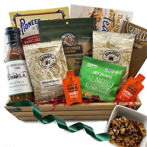Rise and Shine Breakfast Gift Basket - Gourmet Morning Delights with Fresh Pastries, Coffee & Fruits | Perfect for Birthday, Anniversary & Housewarming Gifts
