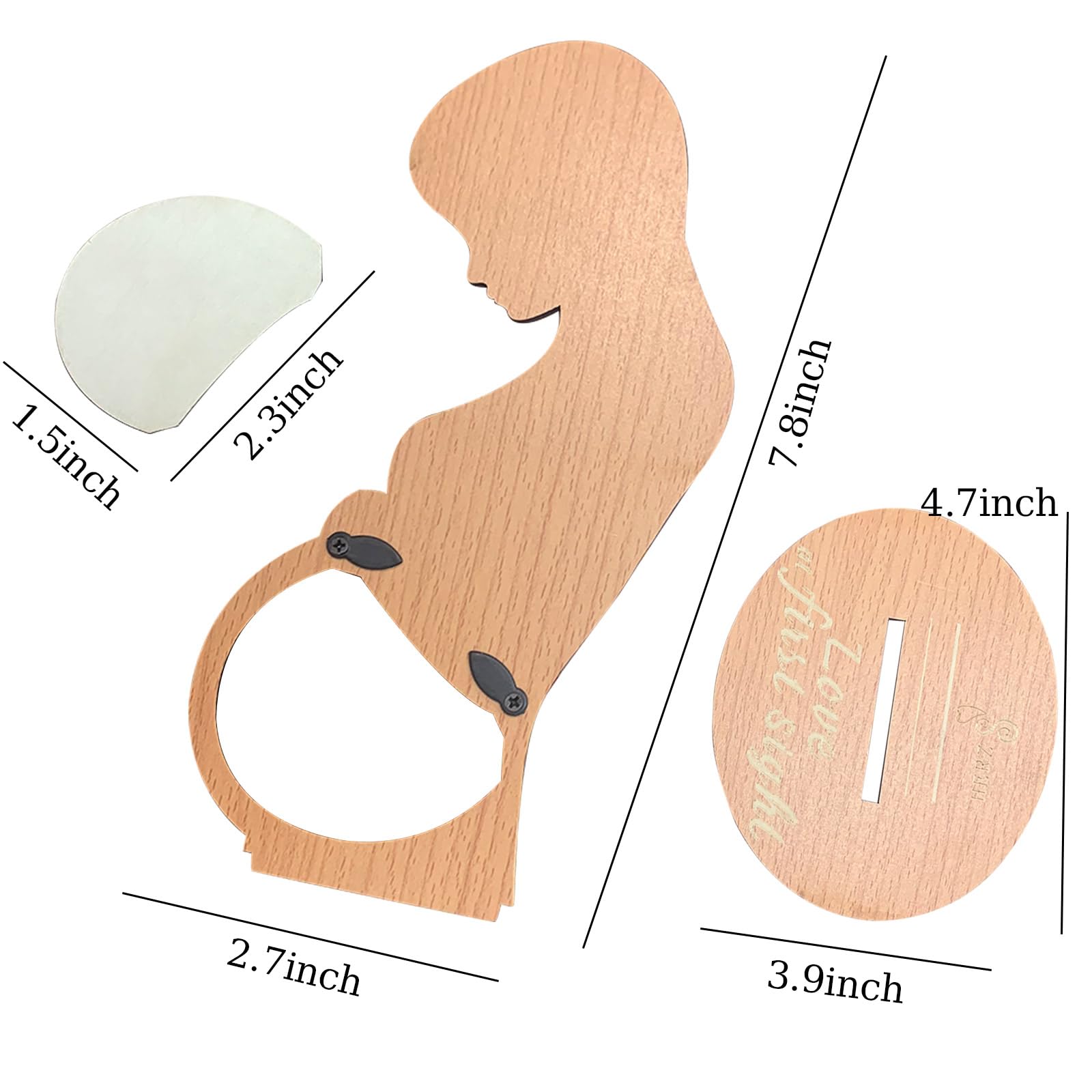 7.8x4.7 Inches Ultrasound Picture Frame - Perfect Pregnancy Keepsake Gift for Expecting Moms, Pregnant Wives & New Parents | Ideal for Baby Showers, Gender Reveals & Nursery Decor