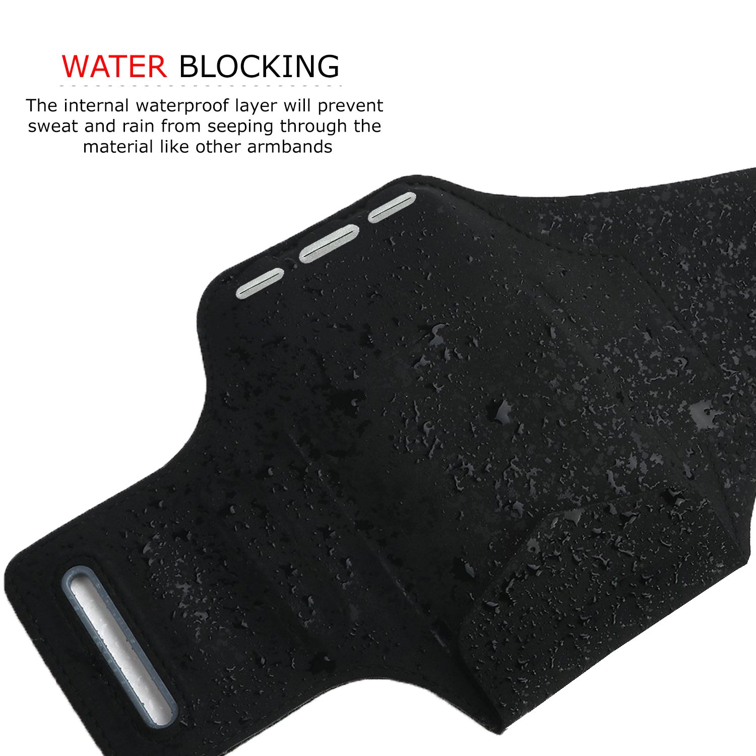 Waterproof iPhone Pro 16/15/14/13/12 Running Armband with Extra Pockets - Secure Phone Holder for Sports, Gym Workouts, Jogging & Outdoor Activities | Carry Keys, Cash & Credit Cards Safely