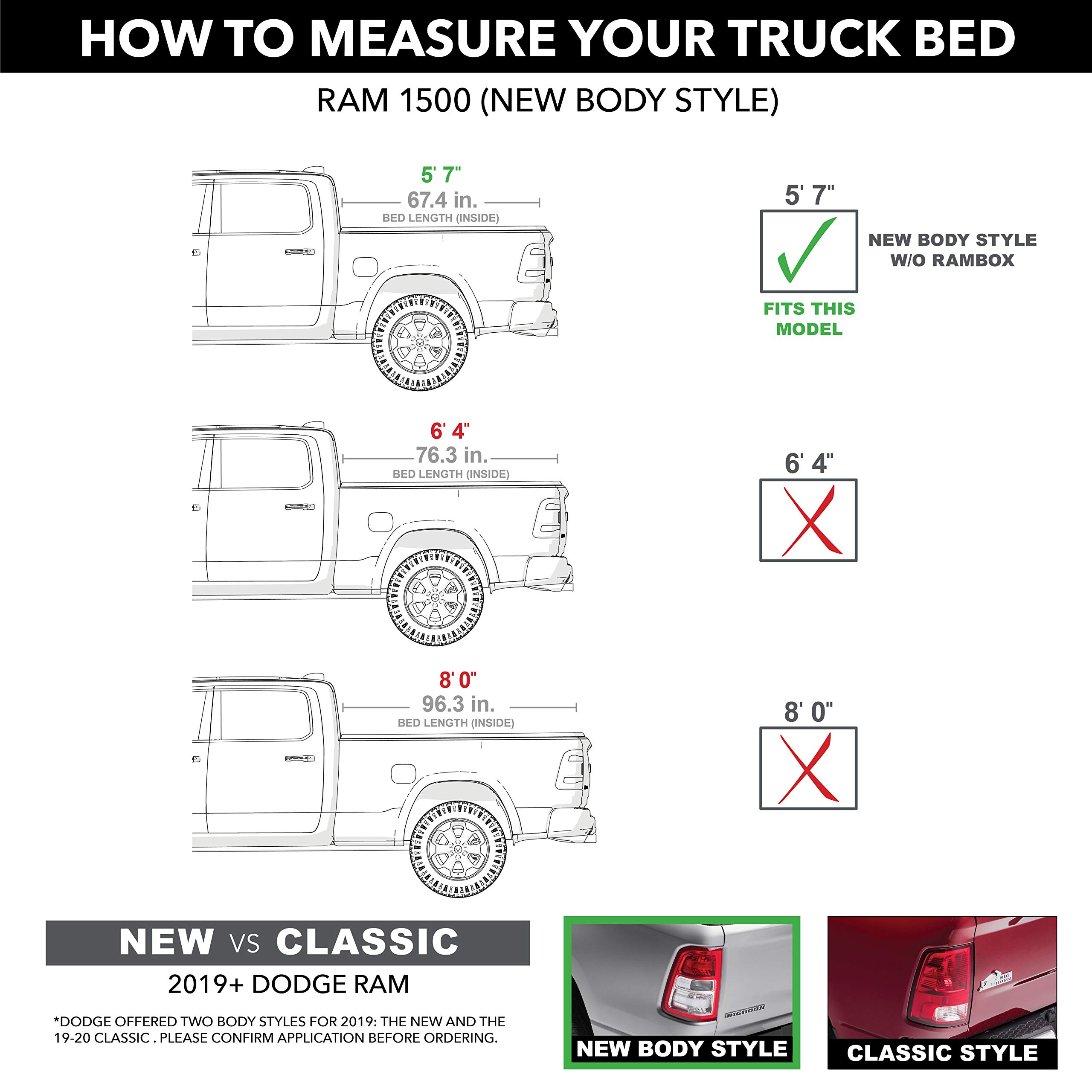 Extang Trifecta ALX Soft Folding Truck Bed Tonneau Cover for 2019-2025 Dodge Ram 1500 | 5'7