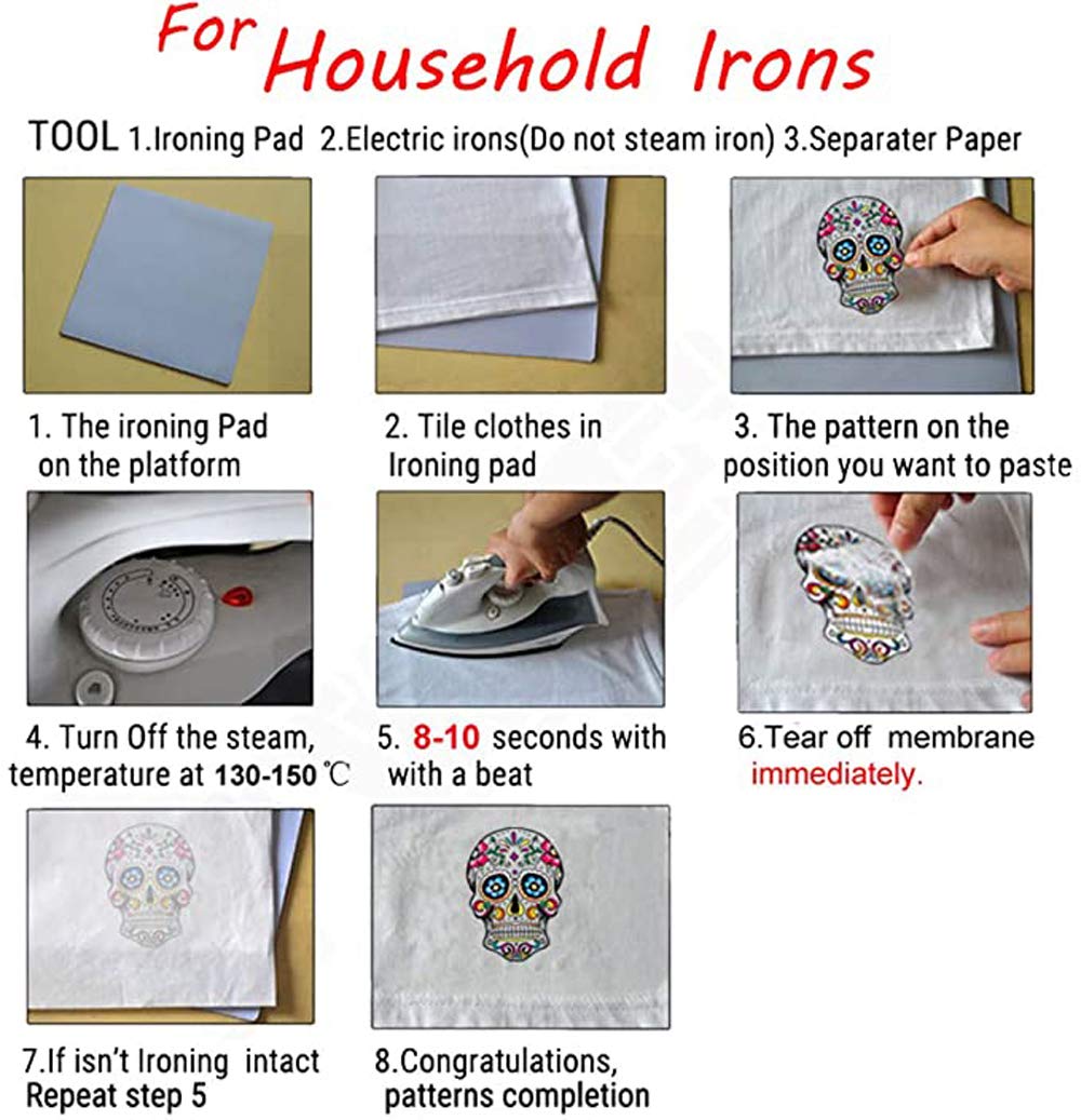 LOOGOOL Christmas Iron-On Appliques - Xmas Heat Transfer Patches for Clothing, DIY Holiday Decorations - Perfect for Sweaters, Hats & Gift Wrapping