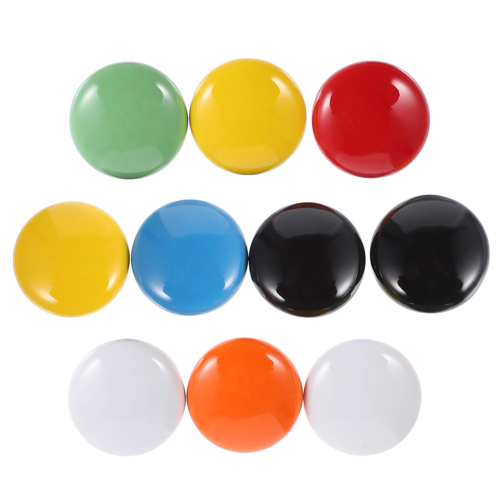Vintage Ceramic Cabinet Knobs - 10pcs Round Drawer Handles for Cupboard, Door, Wardrobe & Furniture (Random Color) | Durable & Stylish Hardware for Home Renovation & DIY Projects