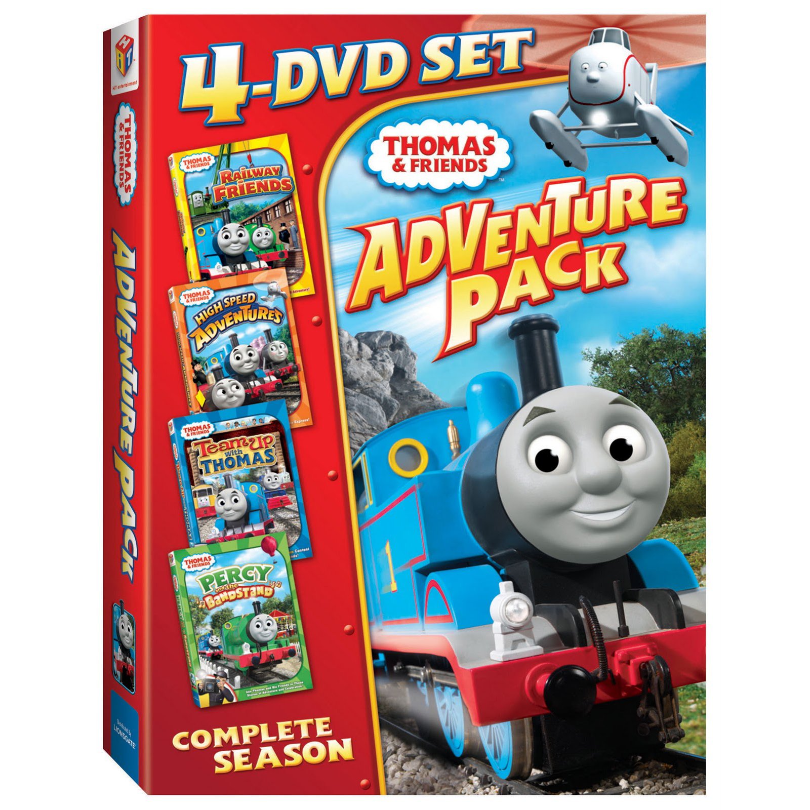 Thomas & Friends: Four-Disc Adventure Pack DVD Set - Kids Train Toy Story Collection for Children's Birthday Gift & Family Movie Night Entertainment
