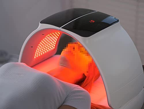 LED Photon Therapy Face Mask for Skin Rejuvenation & Anti-Aging - Red Light Therapy Device for Wrinkle Reduction & Skin Tightening - Professional PDT Facial Care Equipment for Home Spa & Beauty Salon Use