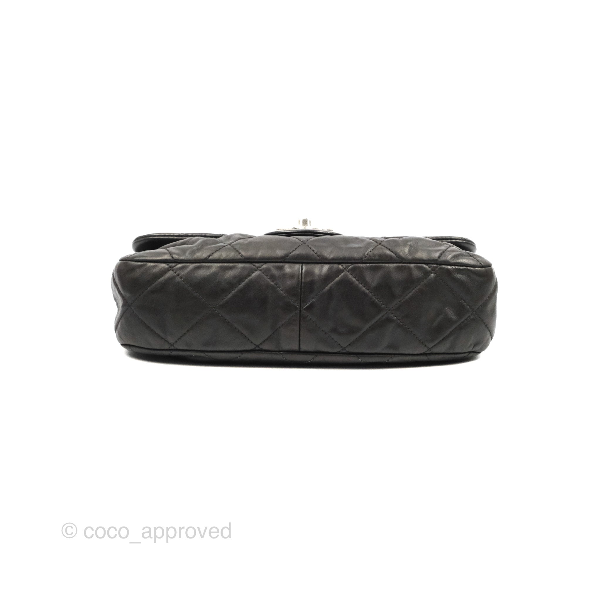 Chanel Quilted Flap Bag in Iridescent Dark Brown Calfskin with Ruthenium Hardware - Luxury Crossbody Purse for Women, Perfect for Parties, Dates & Evening Events