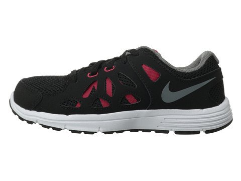 Nike Kids Fusion Run 2 Sneakers for Boys - Black/Red/White/Grey - Size 11.5 Little Kid - Lightweight Running Shoes for School, Sports & Everyday Play
