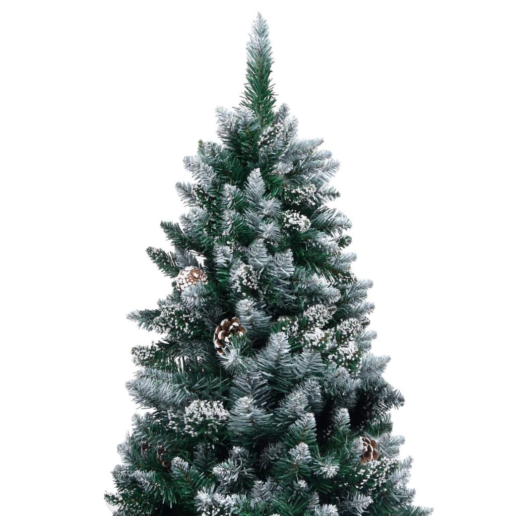 6 ft Artificial Christmas Tree with Pine Cones & Snow - VidaXL Premium Holiday Decor for Living Room, Office, Garden | Perfect for Xmas, Winter & Festive Home Decoration