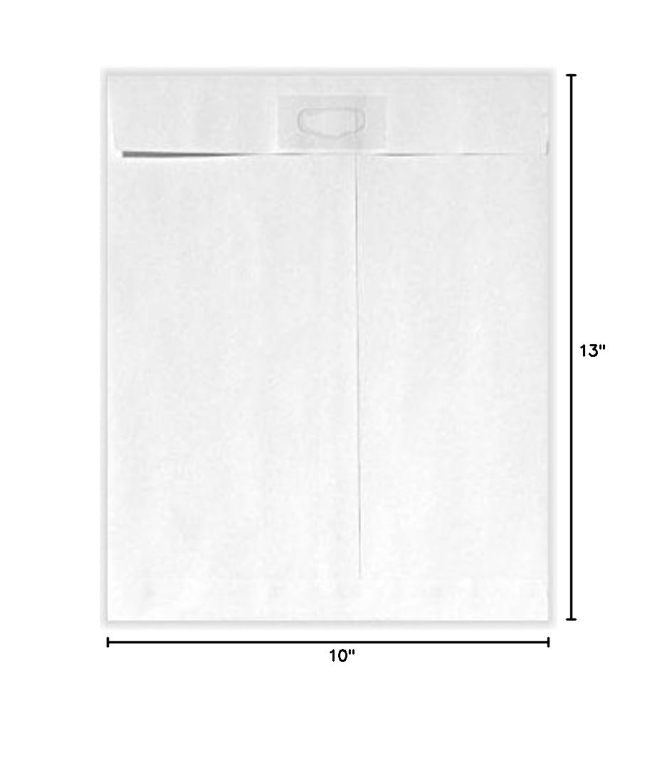 LUXPaper 10 x 13 Open End Envelopes - 500 Pack | Bright White 28lb Text Paper | Self Seal Business Envelopes for Mailing, Invitations & Office Use