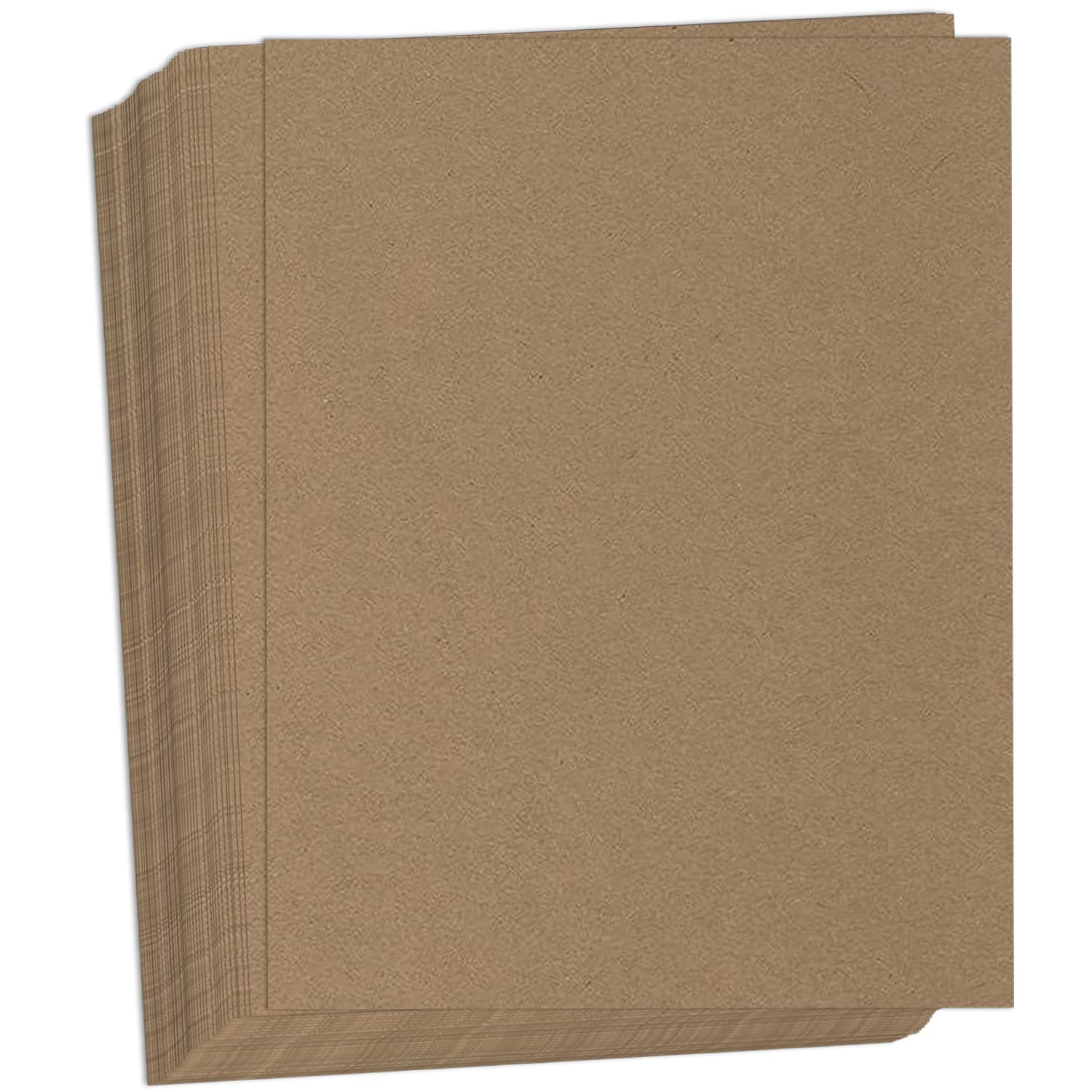 Premium 80 lb Brown Kraft Cardstock Paper - 8.5 x 11 Inches Heavyweight Cover Paper for Scrapbooking, DIY Crafts, Invitations & Printer Use - 50 Sheets Pack - Perfect for Wedding Stationery, Gift Wrapping & Home Decor Projects