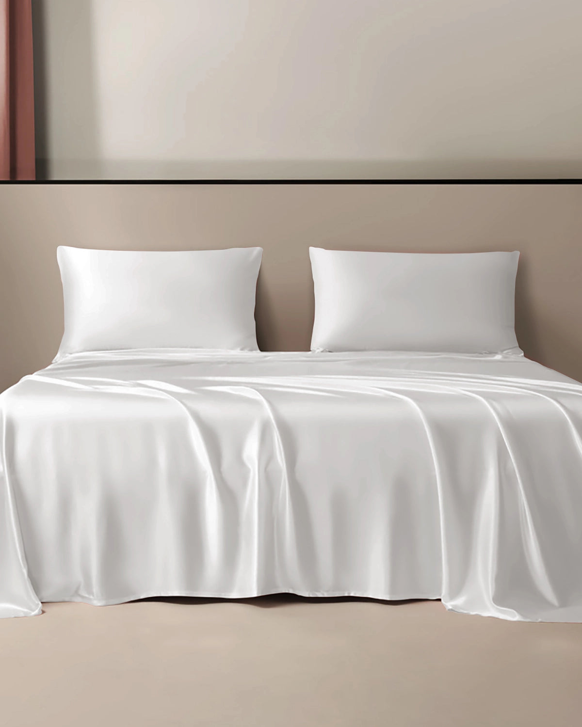 Luxury 19 Momme 3-Piece Silk Flat Sheet Set - Queen Size, 100% Mulberry Silk Bedding for Ultimate Comfort | Perfect for Master Bedroom, Guest Room & Luxury Hotels
