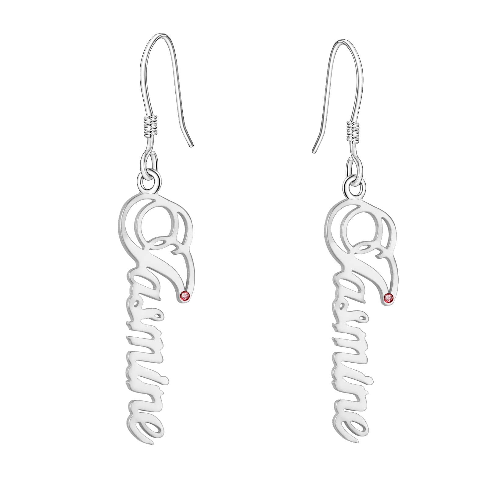 Custom Name Dangle Earrings for Women - Personalized Nickname Jewelry Gift - Birthday, Anniversary, Valentine's Day Present - Trendy Layered Necklace Pairing Accessory