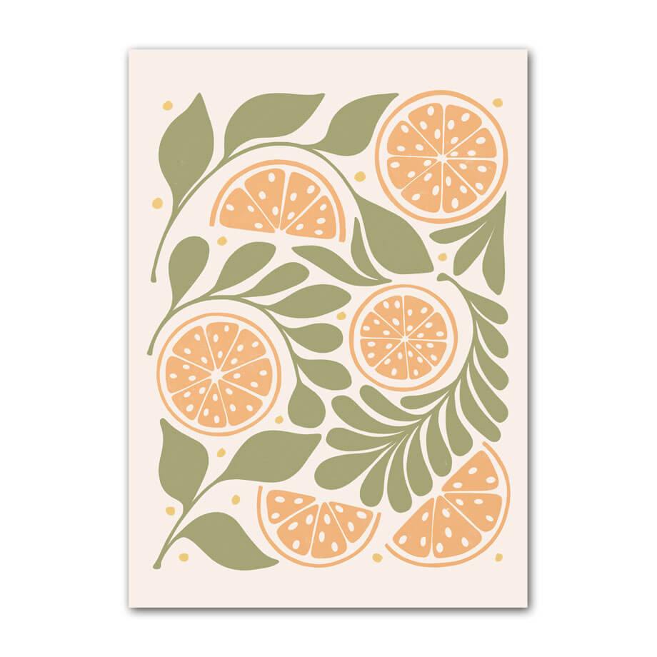 Pastel Fruits Gallery Wall Canvas Posters - Vibrant Fruit Art Prints for Home & Office Decor - Perfect for Living Room, Bedroom, and Nursery Wall Decor