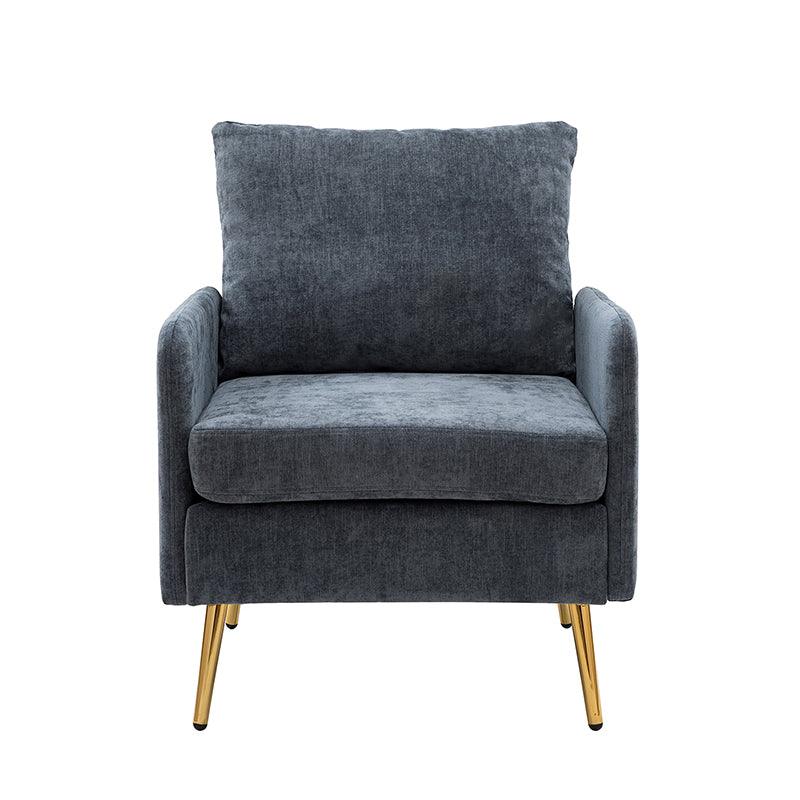 Laertiades Modern Upholstered Accent Armchair with Removable Cushion, Sturdy Metal Legs & High-Density Foam - Perfect for Living Room, Bedroom, or Office Decor