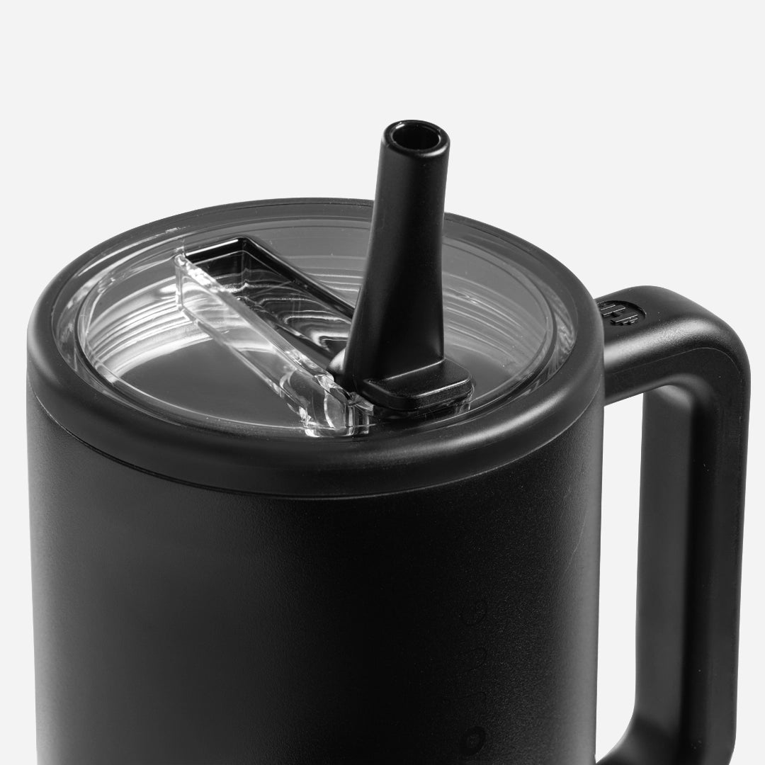 20oz Black Insulated Stainless Steel Travel Mug - Perfect for Coffee, Tea & Hot Drinks On The Go