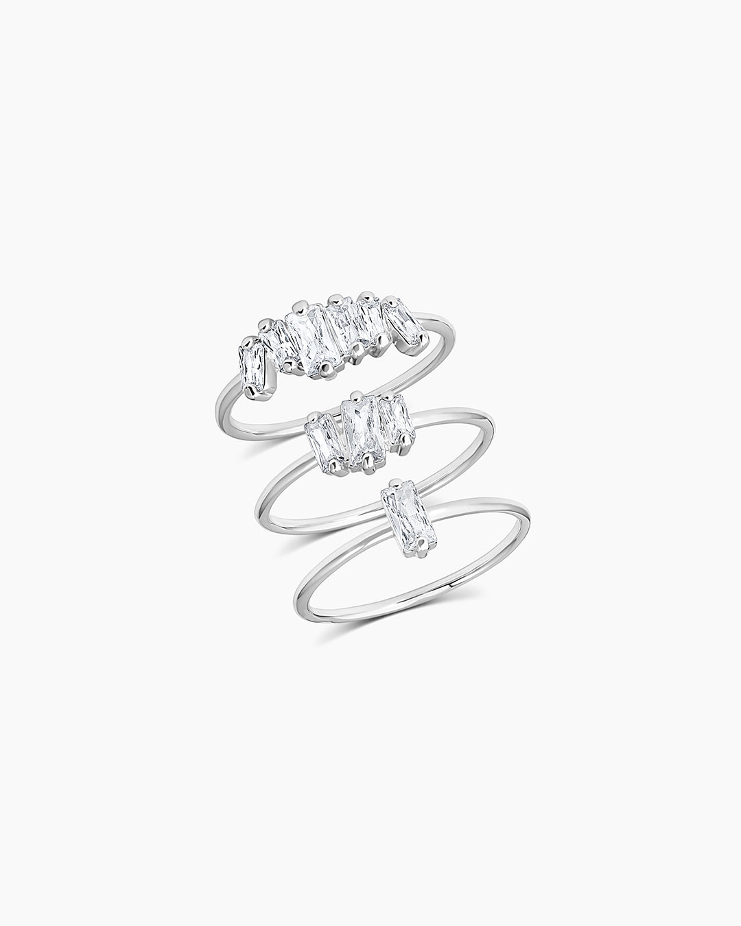 Amara Ring Set of 4 - Elegant Stackable Rings for Women, Dainty Gold & Silver Jewelry Gift for Her | Perfect for Weddings, Anniversaries, and Everyday Wear