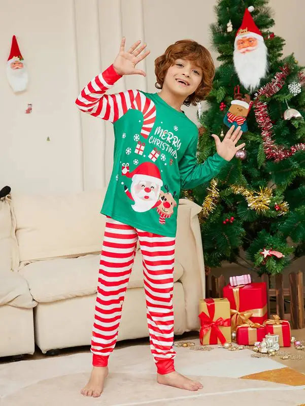 Christmas Santa Claus Matching Family Pajamas Set - Cozy Holiday Sleepwear for Kids & Adults - Perfect for Christmas Morning & Family Photos