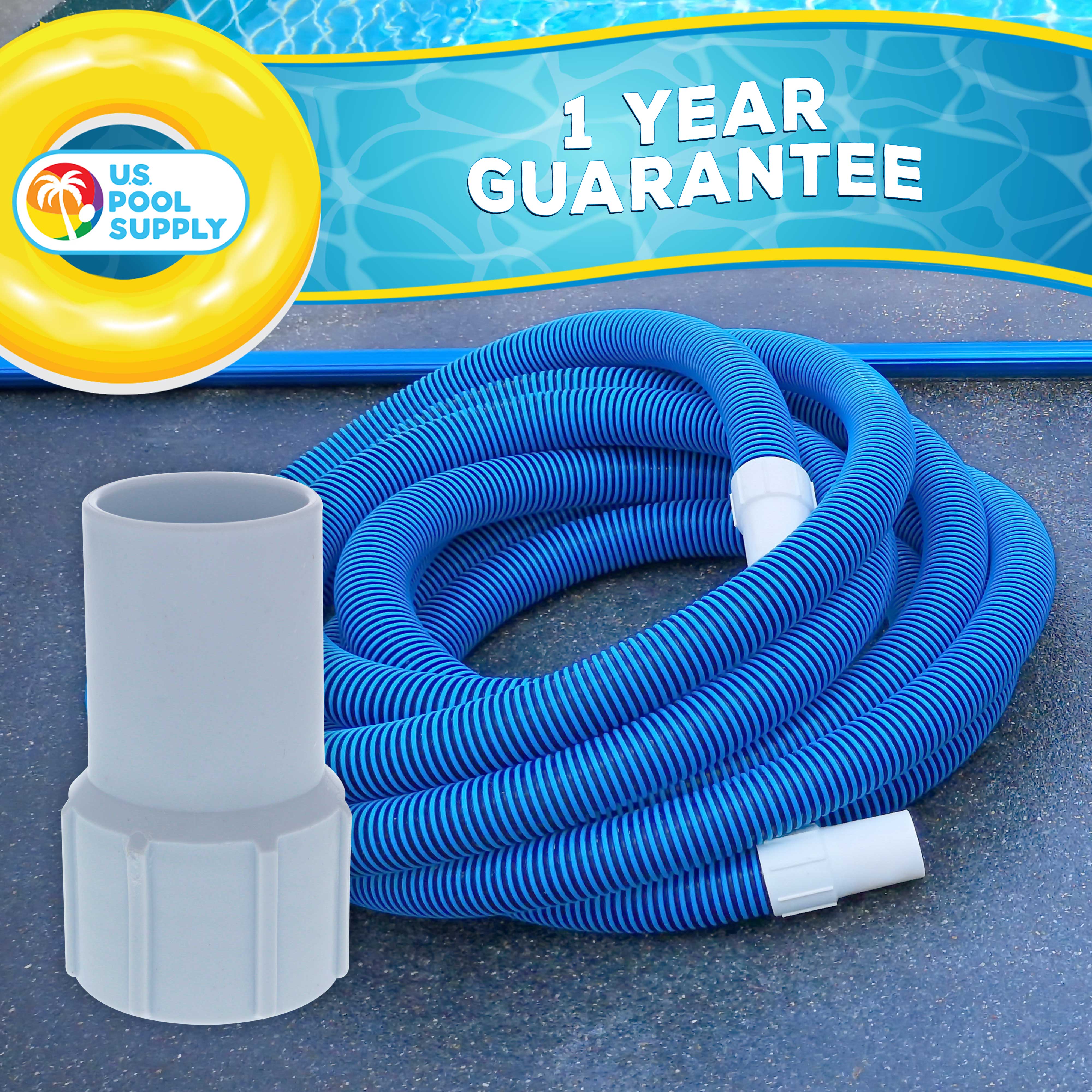 U.S. Pool Supply® 1 1/2 Inch Swimming Pool Hose Cuff - Replacement Threaded Cuff for Spiral Wound Vacuum Hoses | Perfect for Pool Maintenance & Cleaning Accessories