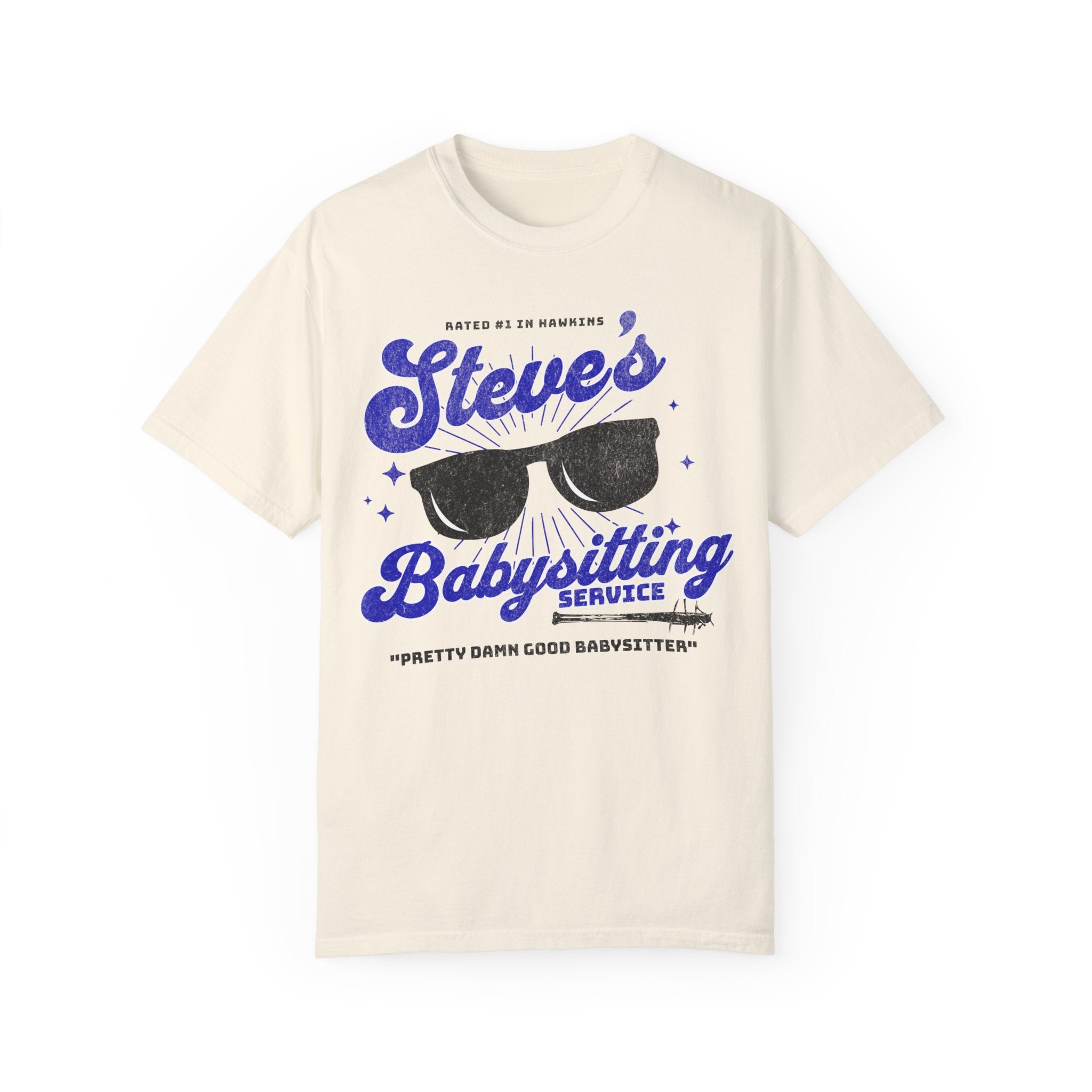 Steve's Babysitting Service Funny T-Shirt - Comfortable Cotton Tee for Babysitters & Childcare Workers - Perfect for Work, Gifts & Casual Wear