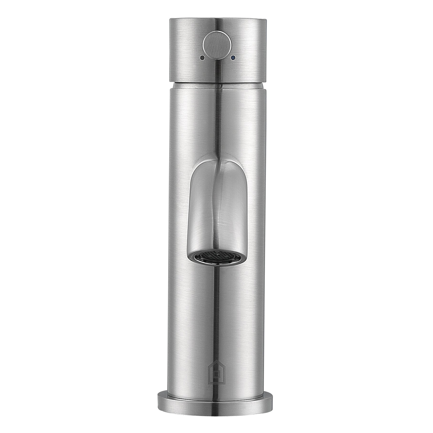 Valencia Series Single Lever Bathroom Faucet - Brushed Nickel Finish - Modern Water-Saving Design for Bathroom Sink, Vanity & Powder Room