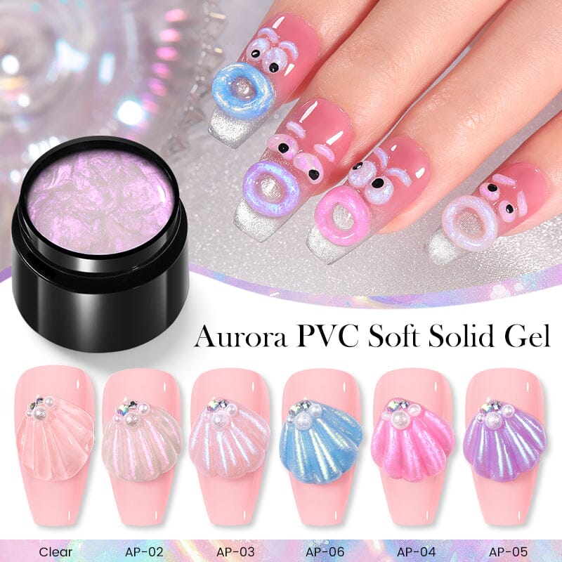 Born Pretty Aurora PVC Soft Solid 3D Sculpting Gel - Long-Lasting Nail Art Design for DIY Manicures & Professional Salon Use